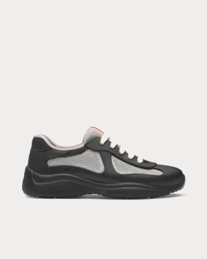 America's Cup Soft Rubber & Bike Fabric Black Low Top Sneakers