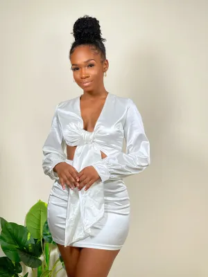 Angel Baby Mini Dress-White
