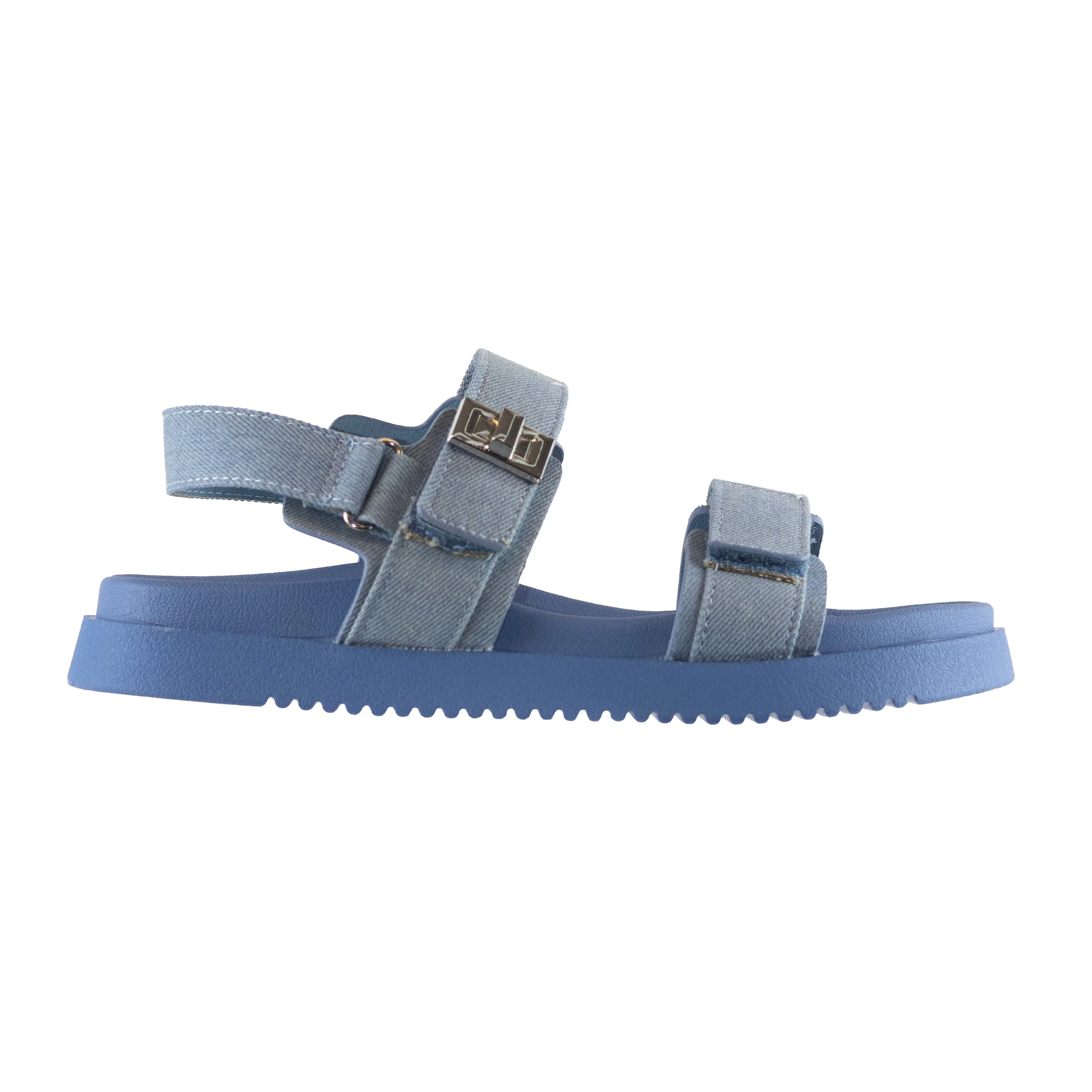 Daniela - Wide Fit Adjustable Double Strap Flat Sandals, Comfortable Summer Footwear, Stylish Casual Sandals, Versatile Everyday Shoes
