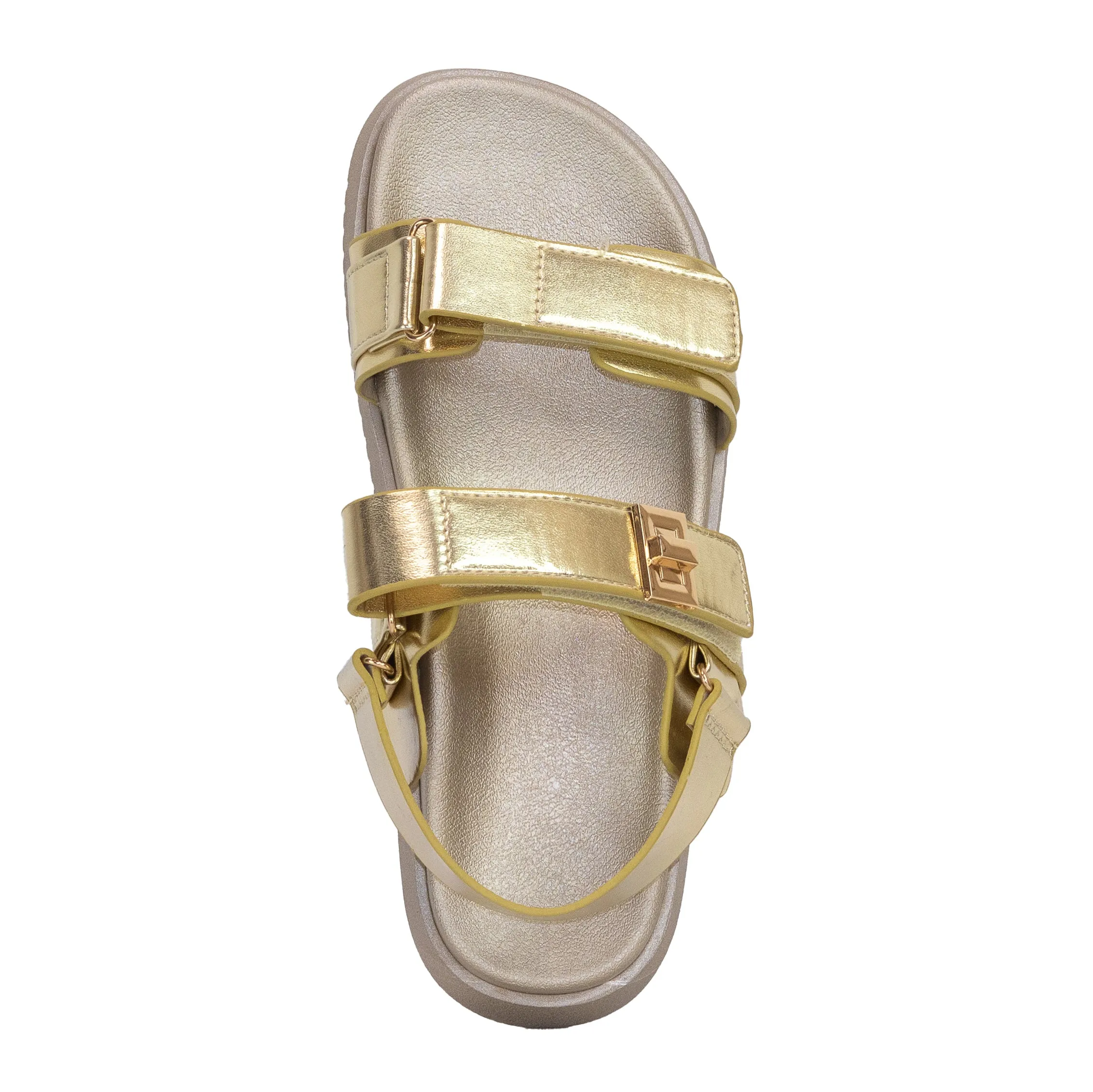 Daniela - Wide Fit Adjustable Double Strap Flat Sandals, Comfortable Summer Footwear, Stylish Casual Sandals, Versatile Everyday Shoes