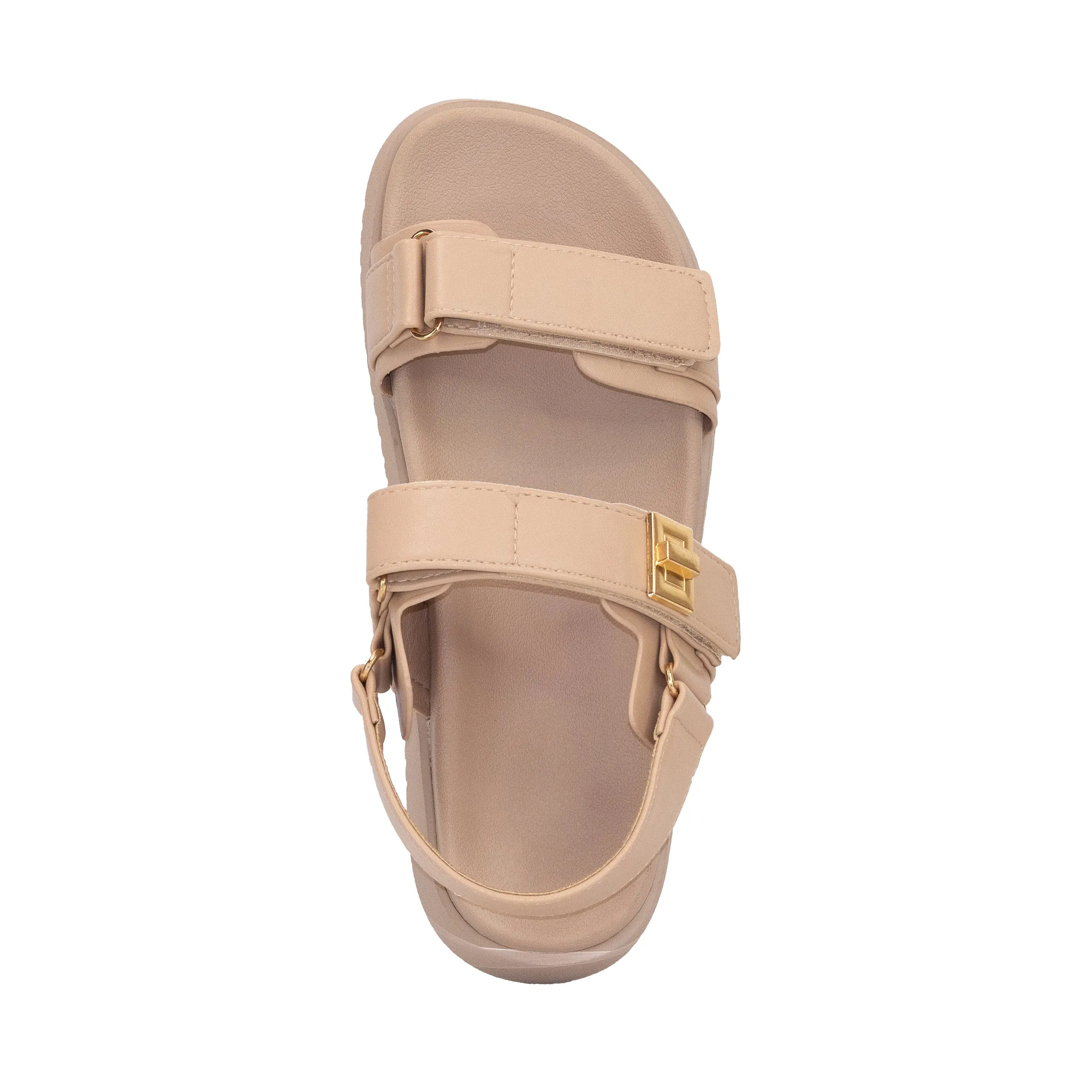 Daniela - Wide Fit Adjustable Double Strap Flat Sandals, Comfortable Summer Footwear, Stylish Casual Sandals, Versatile Everyday Shoes