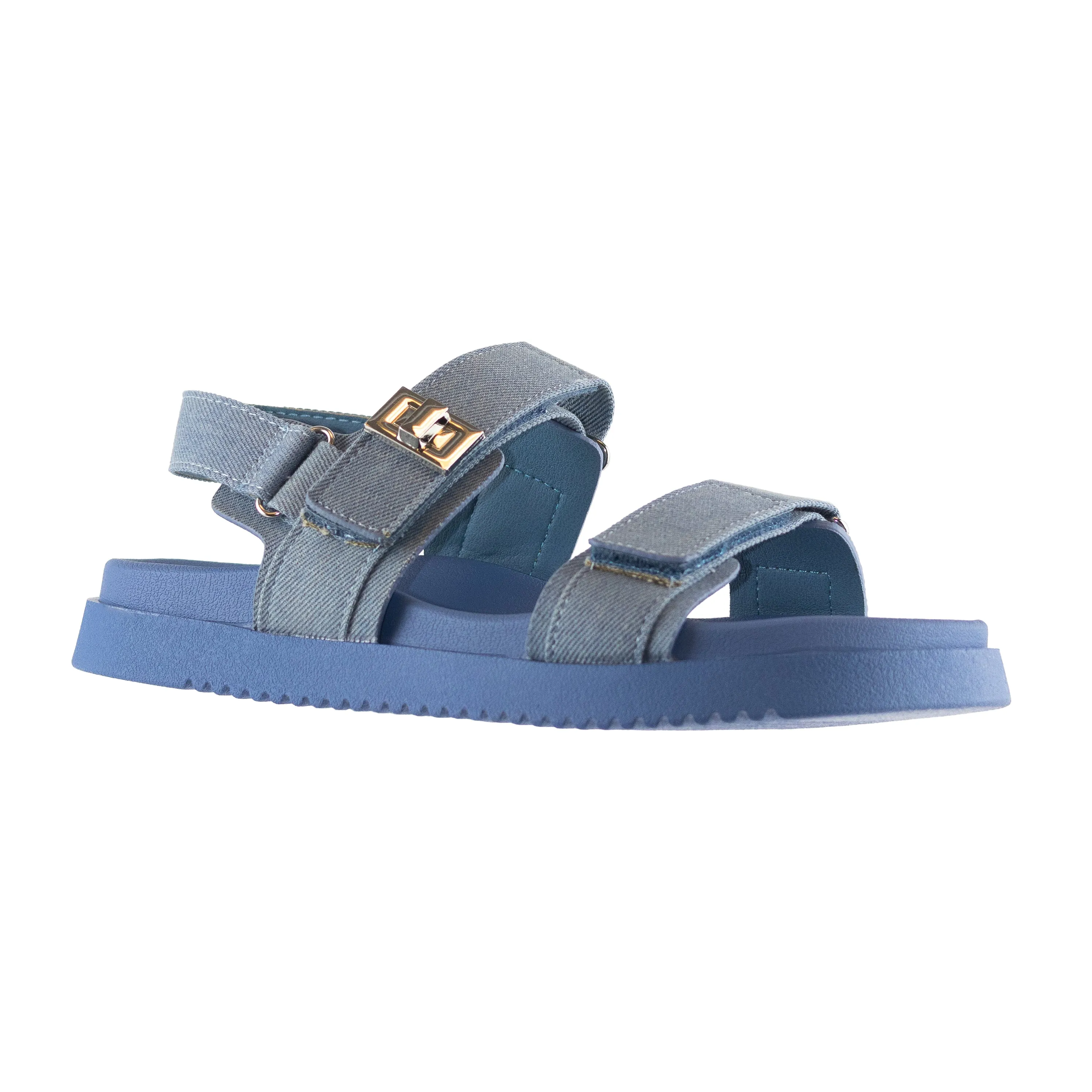 Daniela - Wide Fit Adjustable Double Strap Flat Sandals, Comfortable Summer Footwear, Stylish Casual Sandals, Versatile Everyday Shoes