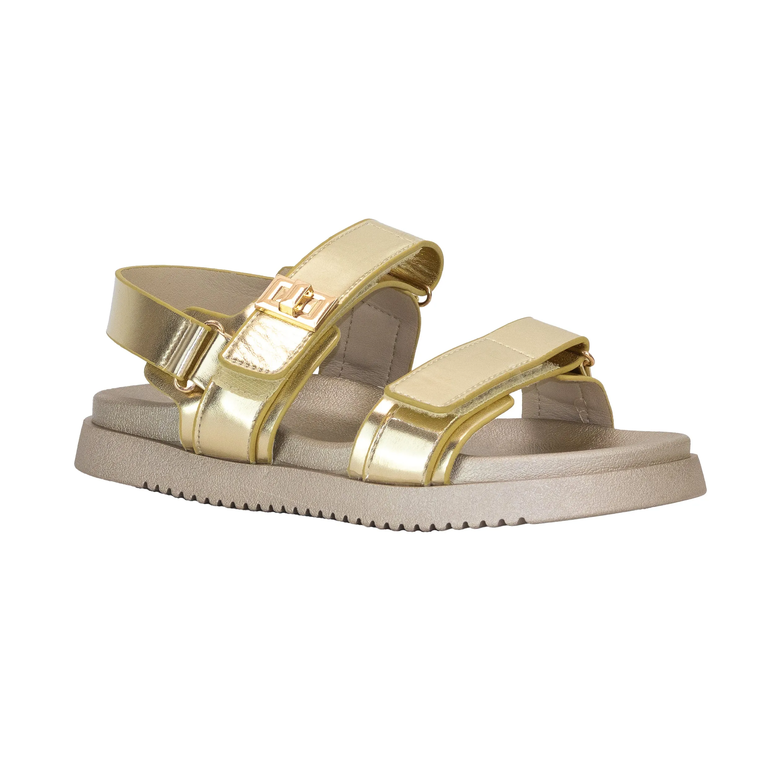 Daniela - Wide Fit Adjustable Double Strap Flat Sandals, Comfortable Summer Footwear, Stylish Casual Sandals, Versatile Everyday Shoes