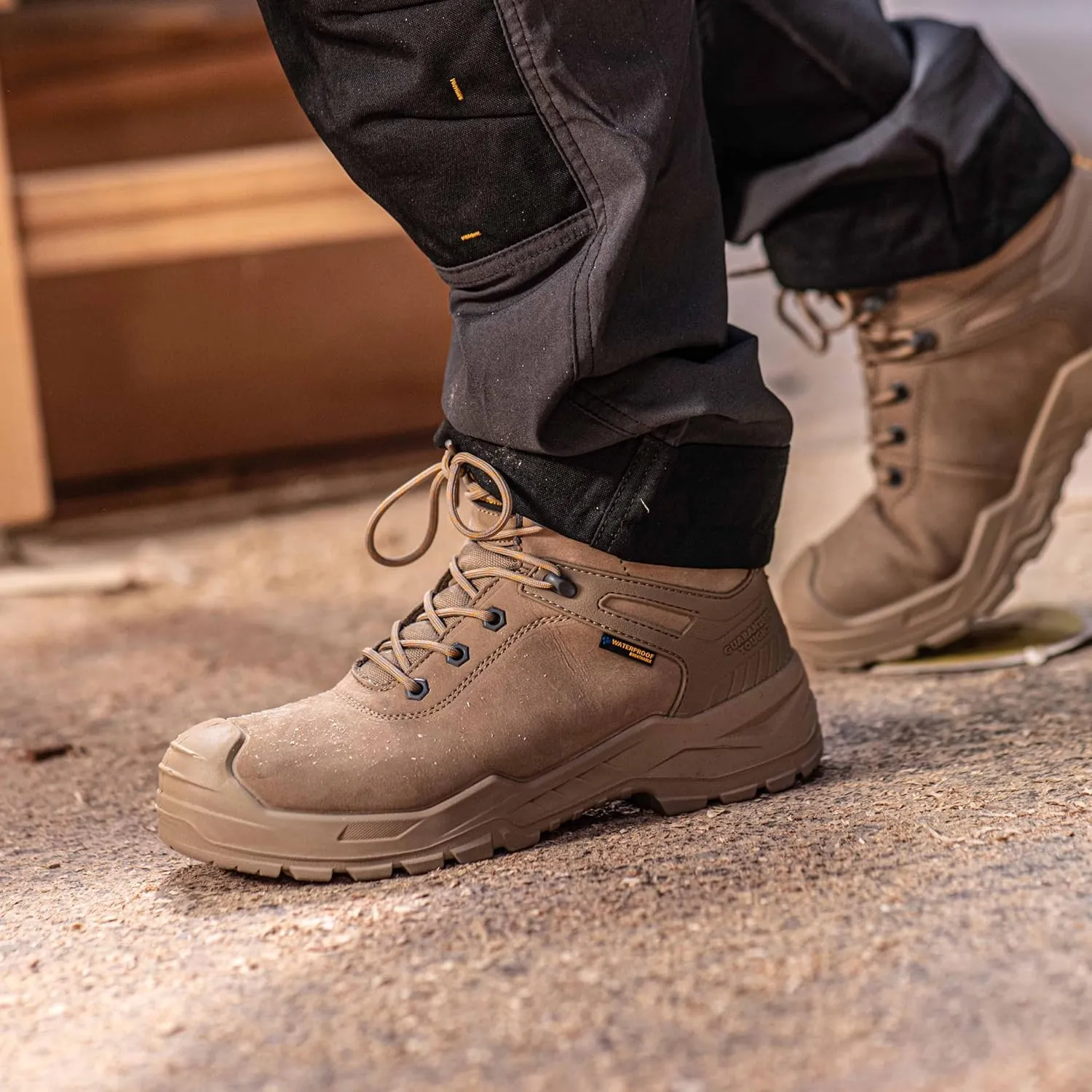 DEWALT Hayes Men's Waterproof, Leather, Steel Toe, Safety Work Boot