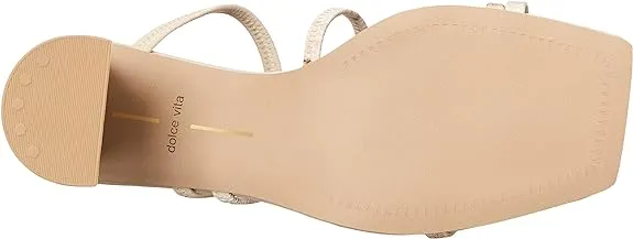 Dolce Vita Prisma Ivory Multi Stella Slip On Squared Open Toe Heeled Sandals