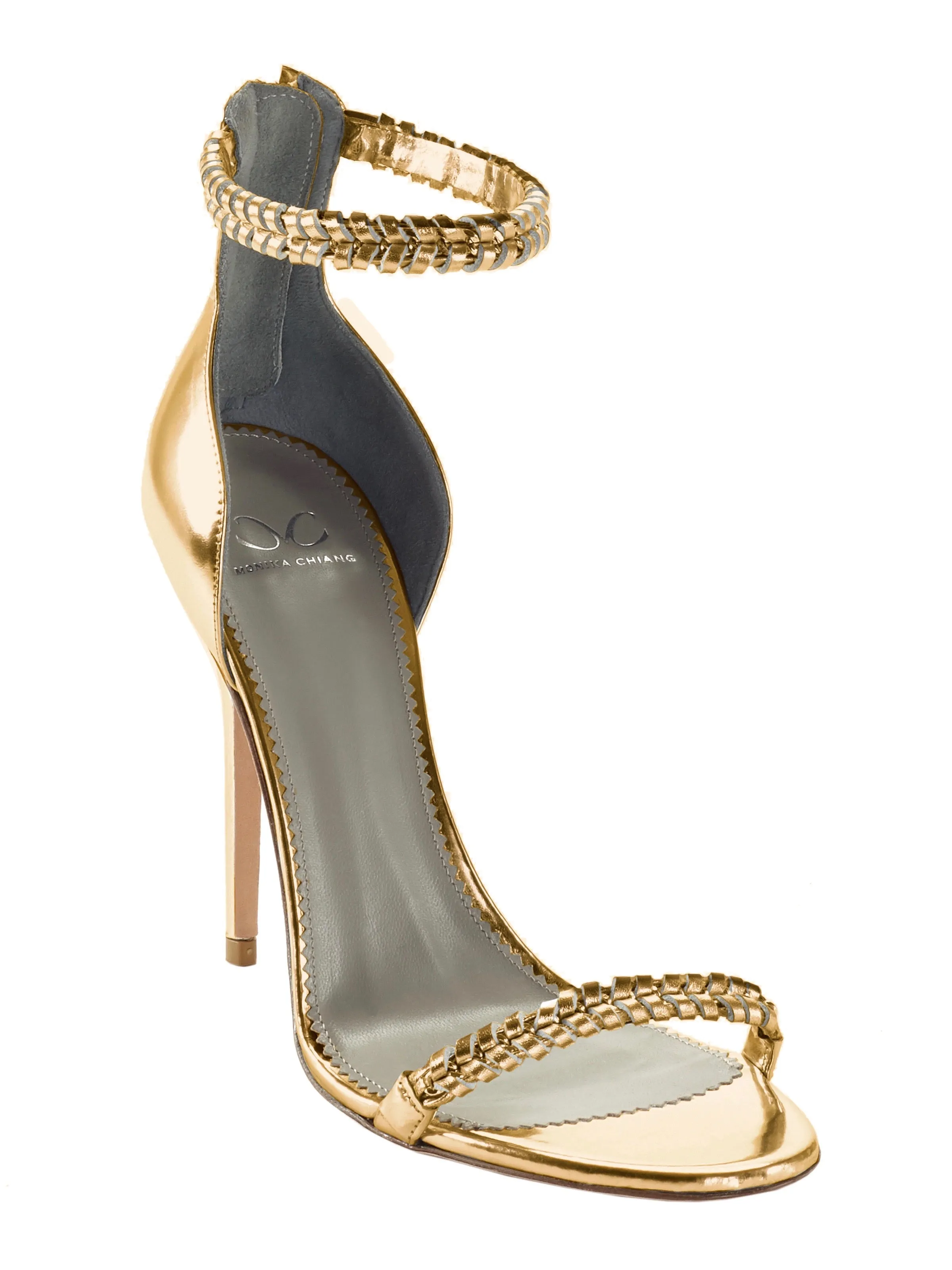 GEORGIA GOLD CALF SANDALS