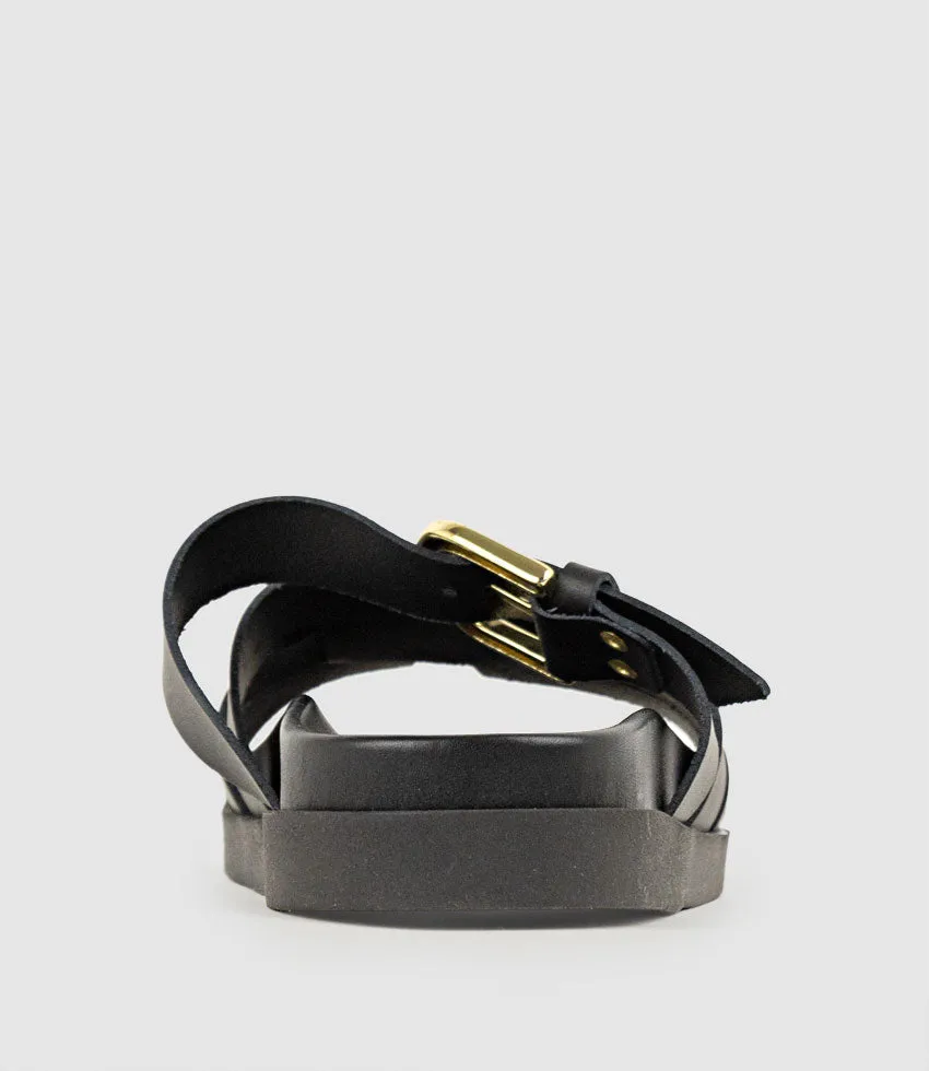 KINSLEY Slide on Footbed in Black