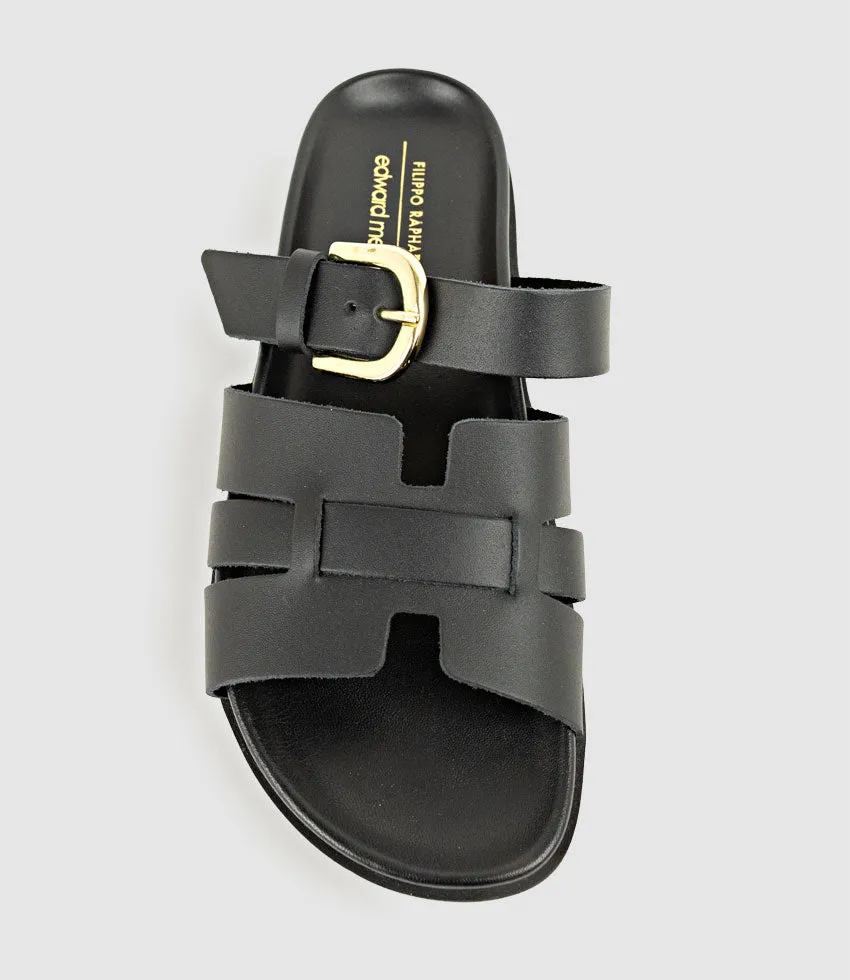 KINSLEY Slide on Footbed in Black