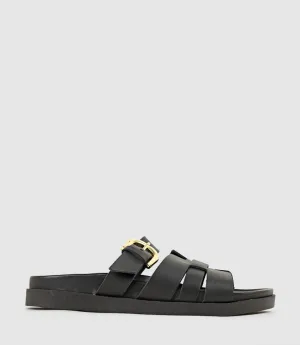 KINSLEY Slide on Footbed in Black