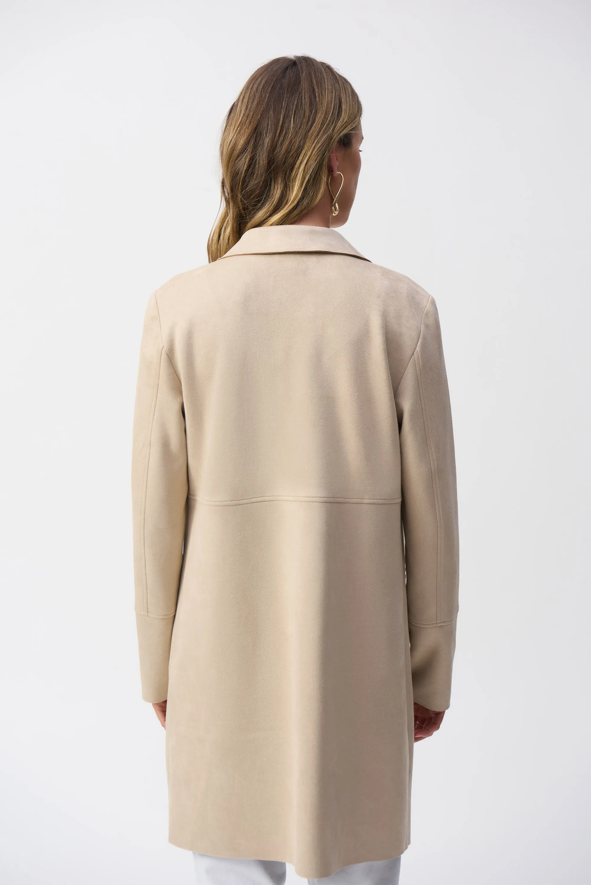 LONG FAUX SUEDE JACKET
