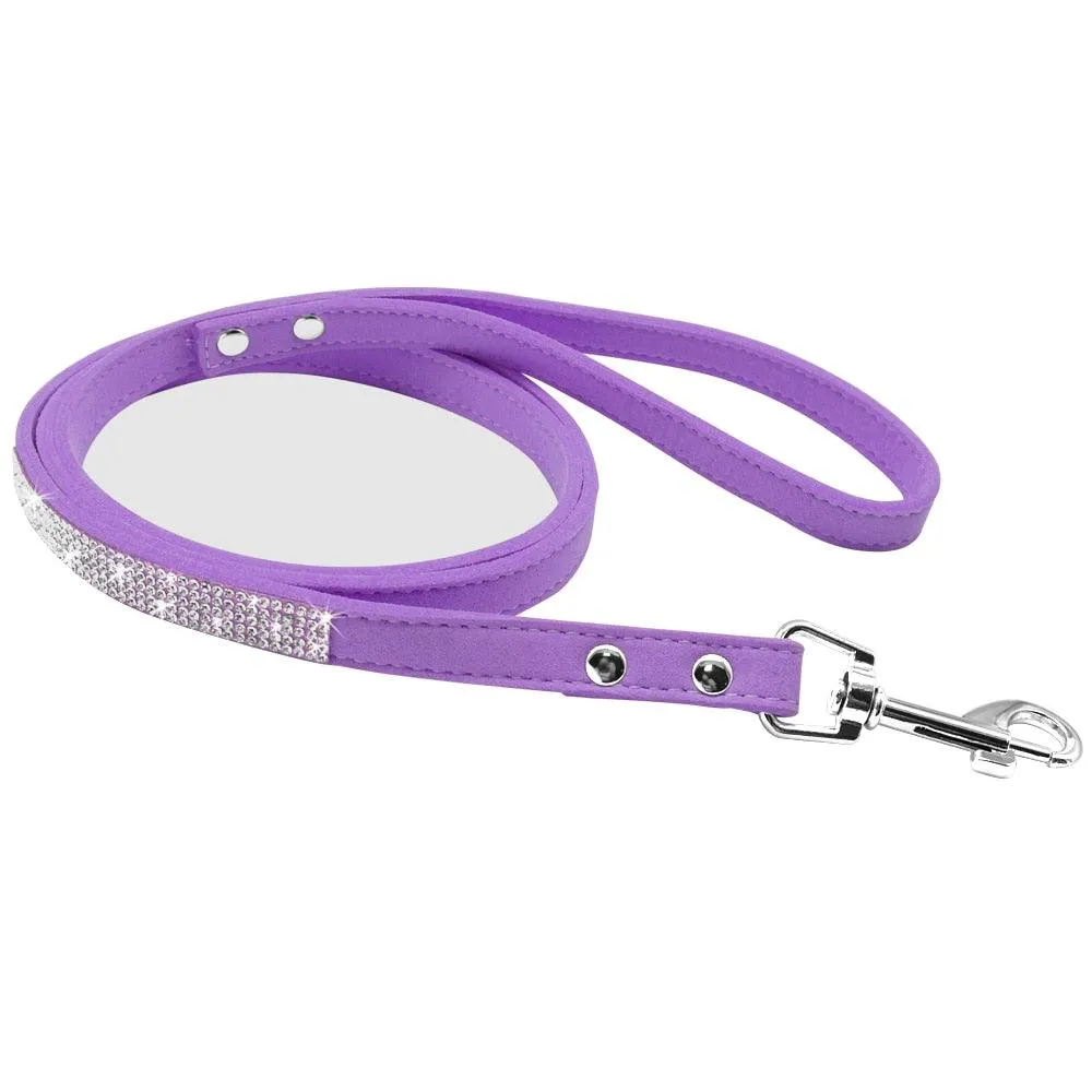 Luxury Rhinestone Leather Pets Collar