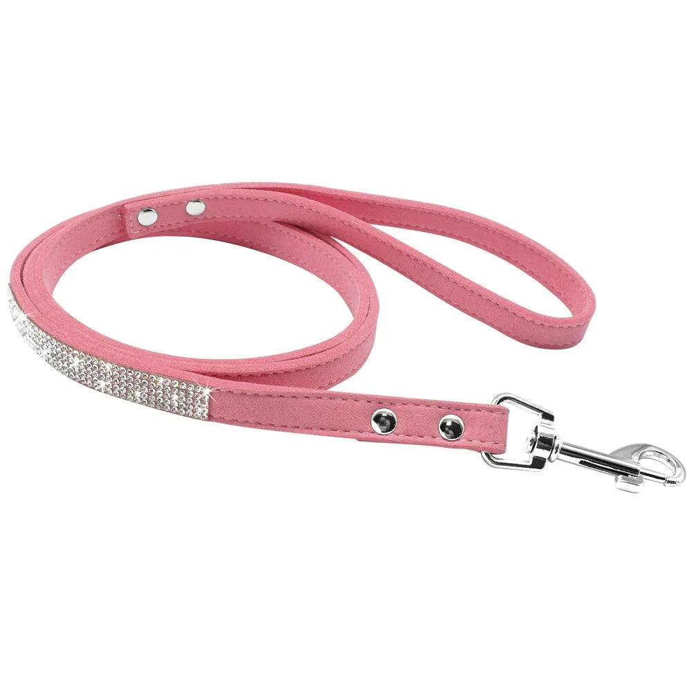 Luxury Rhinestone Leather Pets Collar
