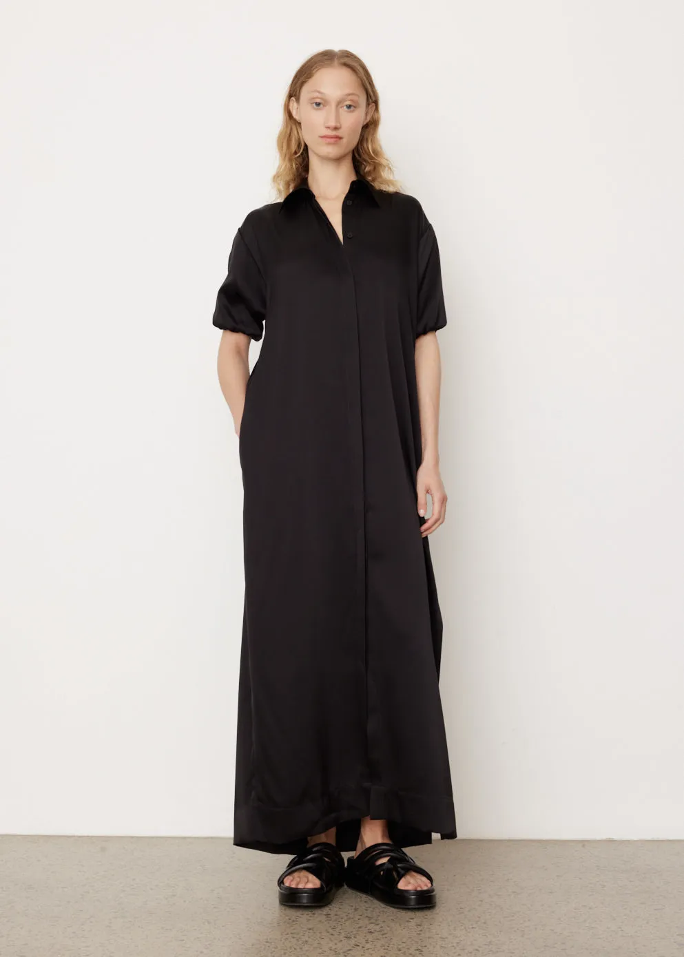 Mono Short Sleeve Shirt Dress