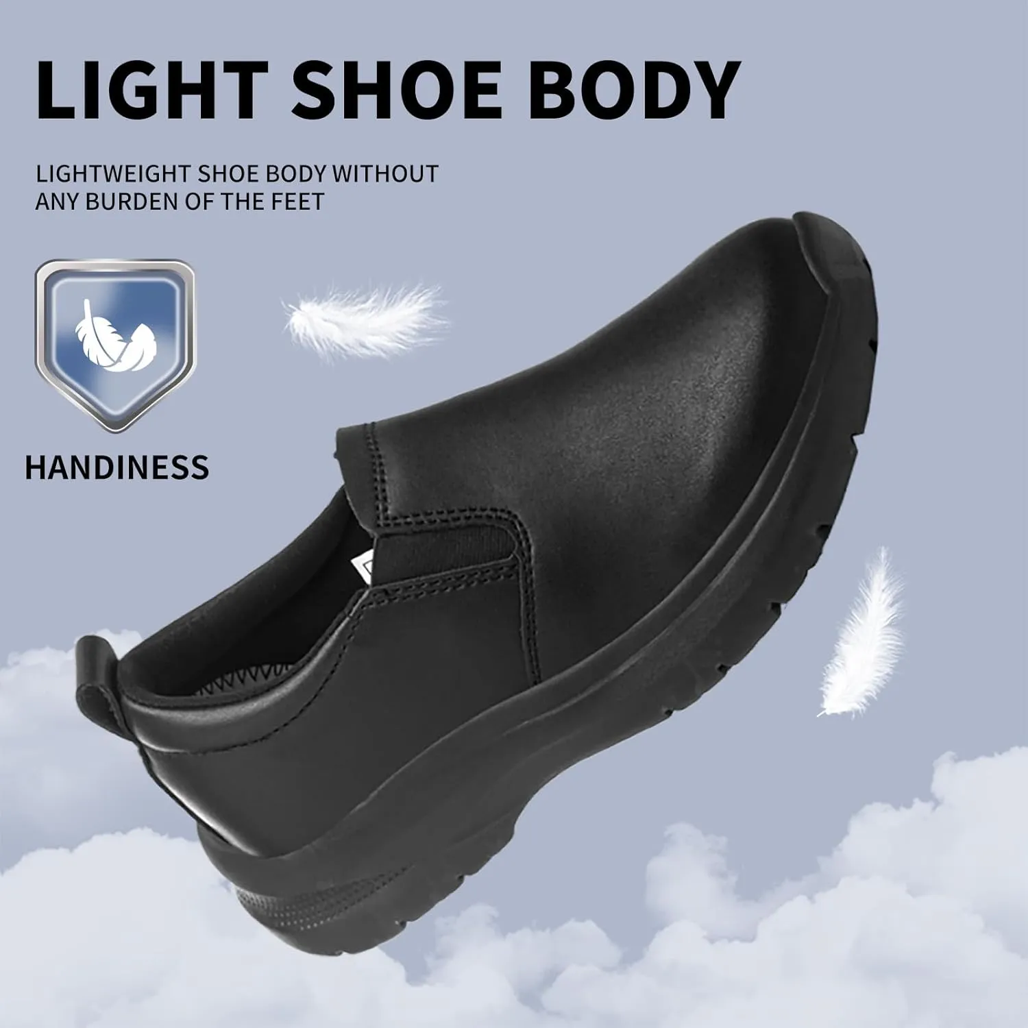 Non Slip Shoes for Women Food Service Black for Restaurant Crews Working Hospitals Comfortable and Wear-Resistant
