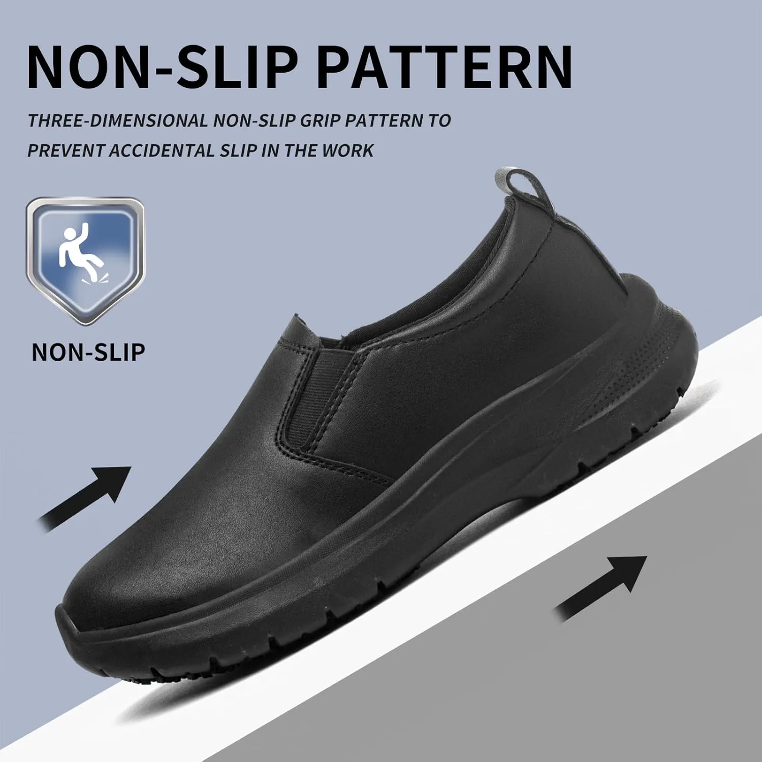 Non Slip Shoes for Women Food Service Black for Restaurant Crews Working Hospitals Comfortable and Wear-Resistant