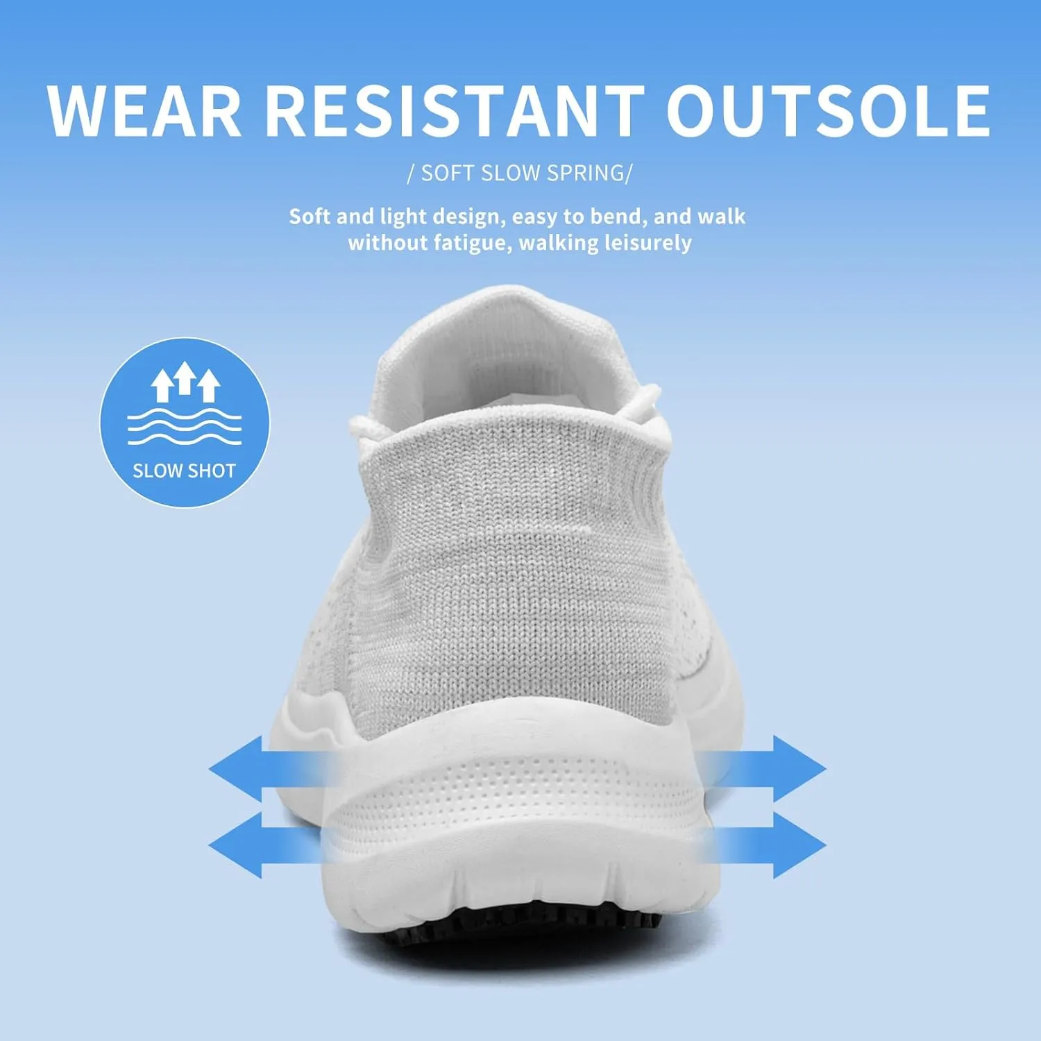 Non Slip Shoes for Women Work Food Service, White Slip Resistsnt Restaurant Comfortable, Breathable, and Wear-Resistant
