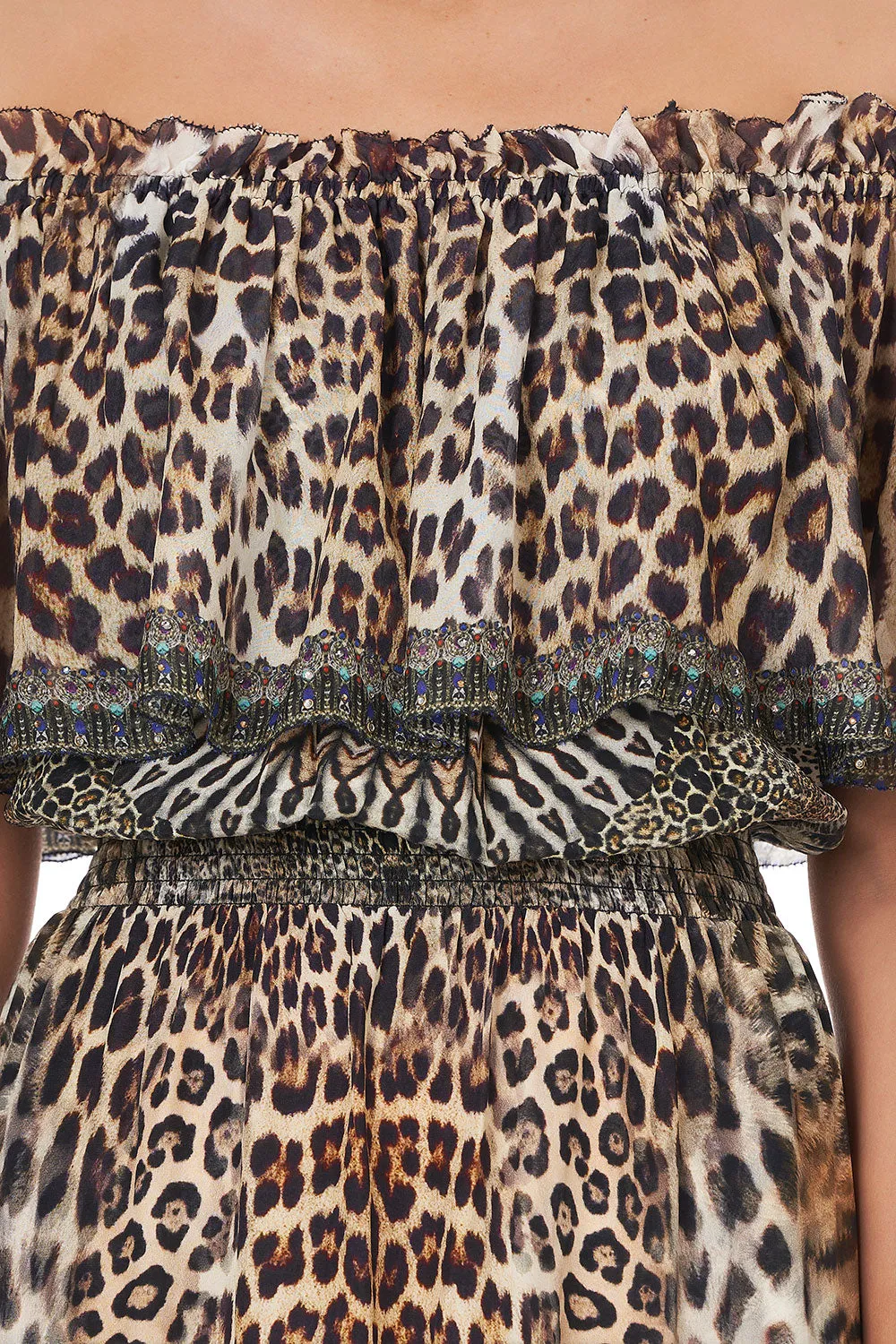 OFF SHOULDER FRILL DRESS CALL OF THE CATHEDRAL