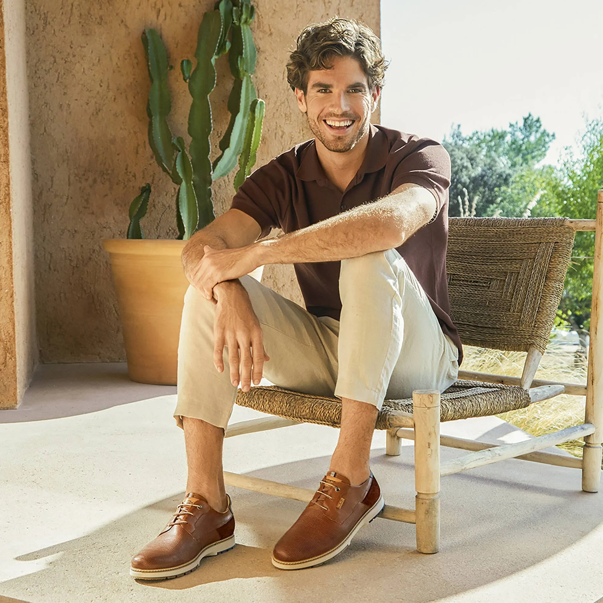 Pikolinos Olvera Cuero Lace up Men's