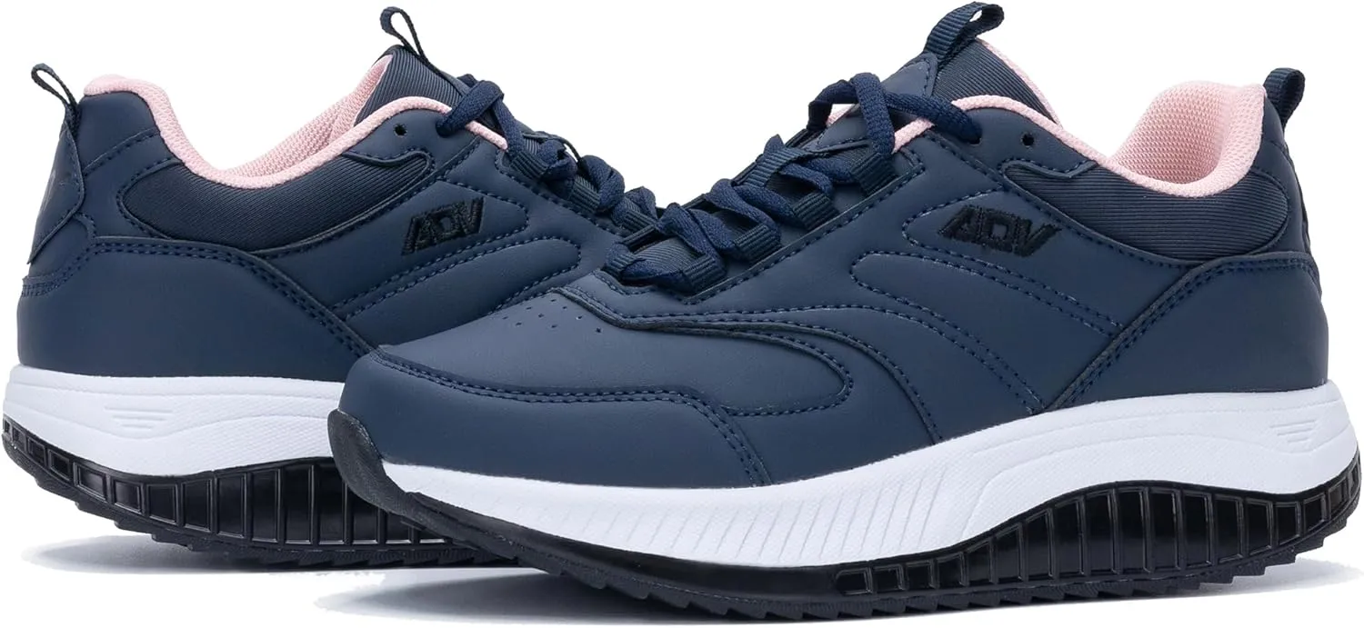 QAUPPE Womens Walking Shoes with Arch Support Wide Plantar Fasciitis Sneakers Tennis for Foot Pain Relief