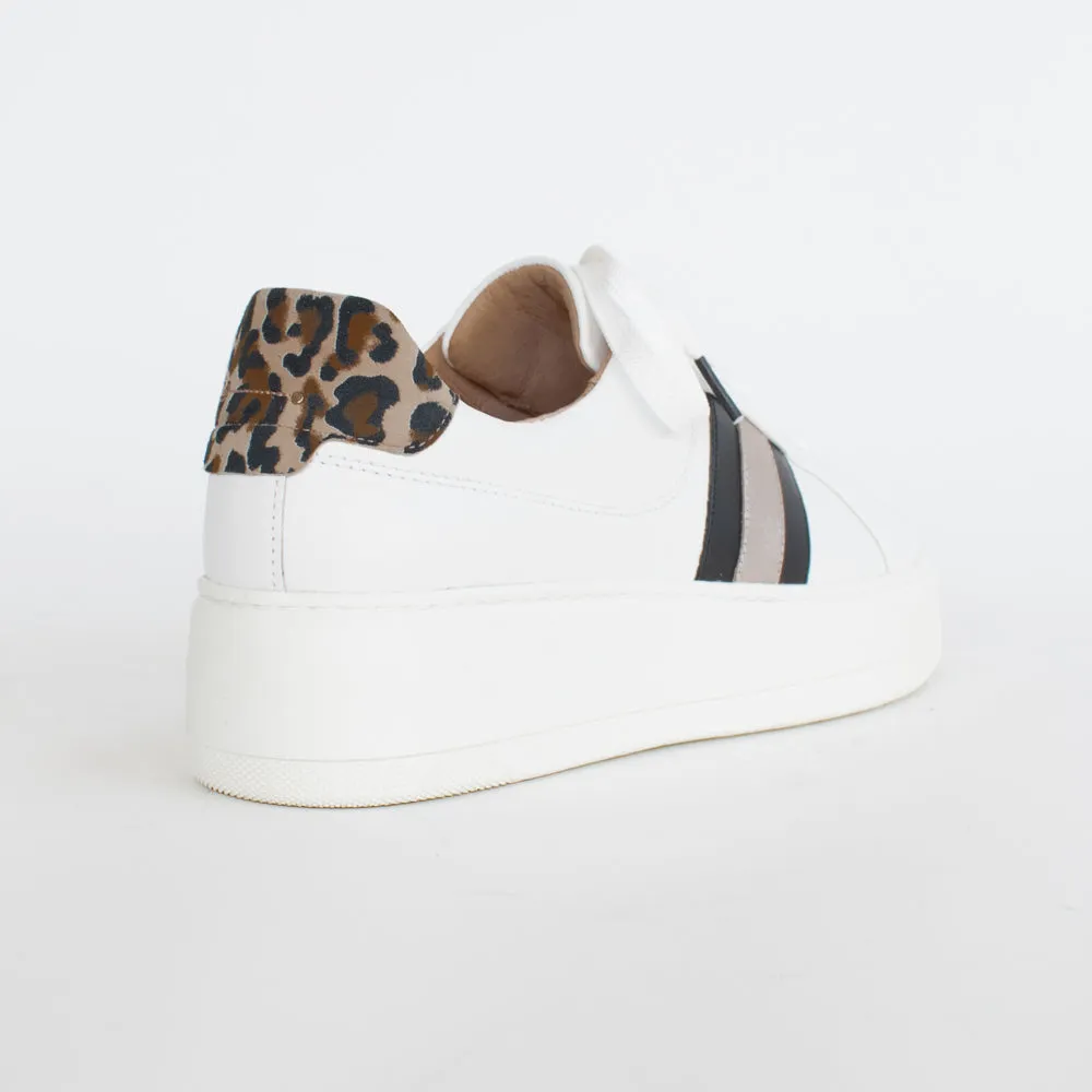 Riley White Leopard Print