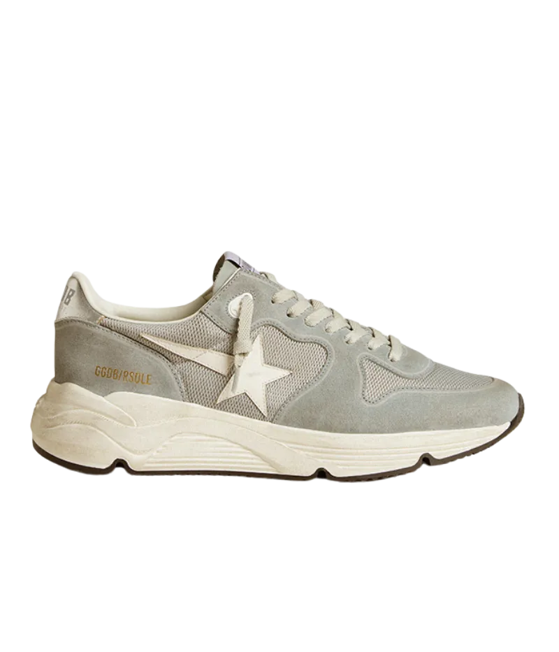 Running Sole Sneaker in Bluette and Silver