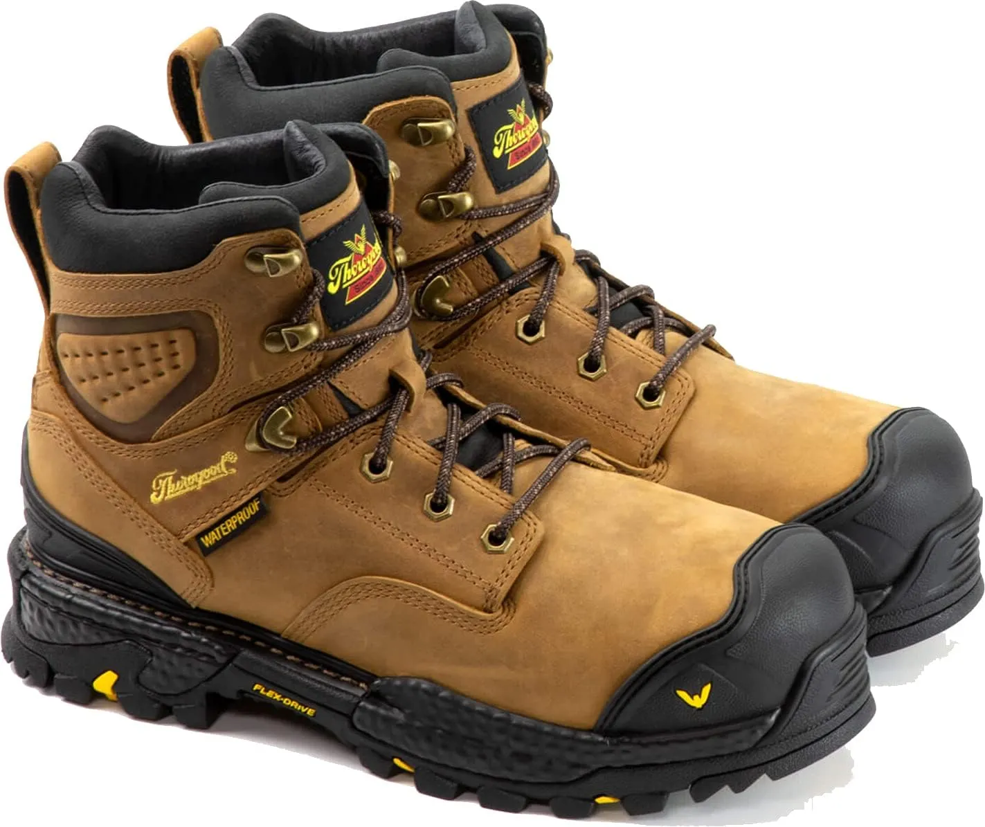 Thorogood Infinity FD 6 Waterproof Composite Toe Work Boots for Men Made with Premium Full-Grain Leather and Slip-Resistant Anti-Fatigue Outsole; EH Rated