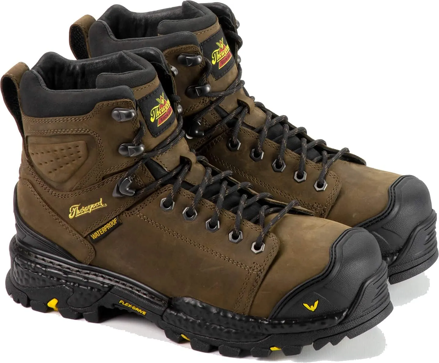 Thorogood Infinity FD 6 Waterproof Composite Toe Work Boots for Men Made with Premium Full-Grain Leather and Slip-Resistant Anti-Fatigue Outsole; EH Rated