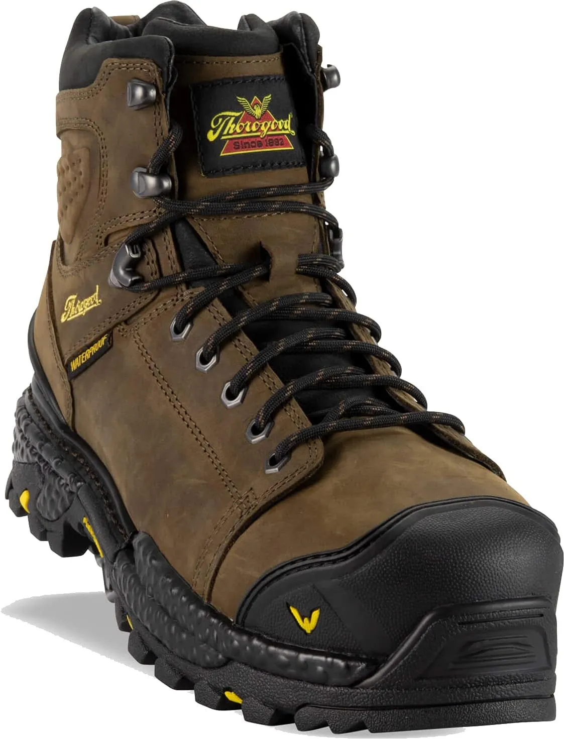 Thorogood Infinity FD 6 Waterproof Composite Toe Work Boots for Men Made with Premium Full-Grain Leather and Slip-Resistant Anti-Fatigue Outsole; EH Rated