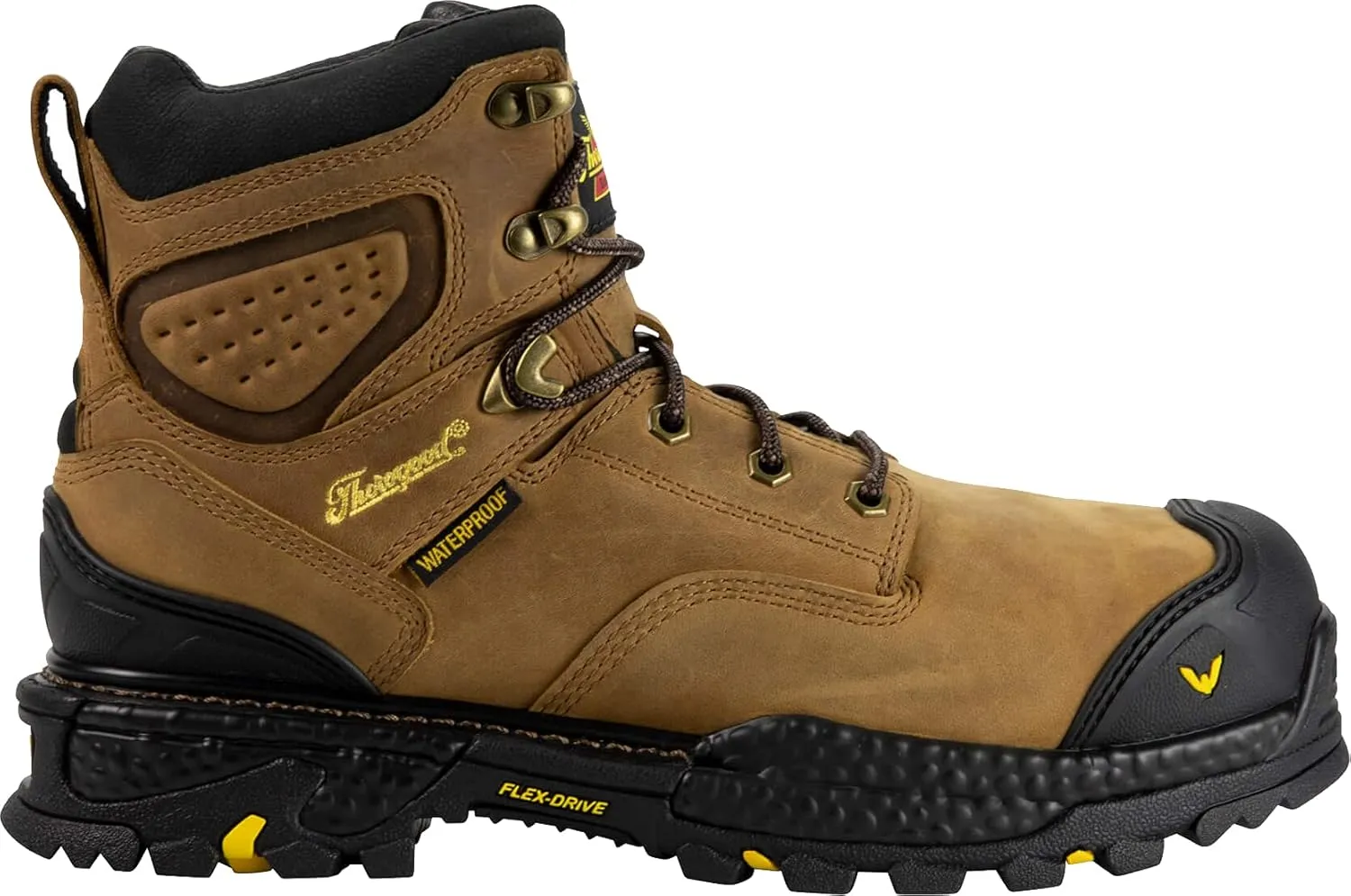 Thorogood Infinity FD 6 Waterproof Composite Toe Work Boots for Men Made with Premium Full-Grain Leather and Slip-Resistant Anti-Fatigue Outsole; EH Rated