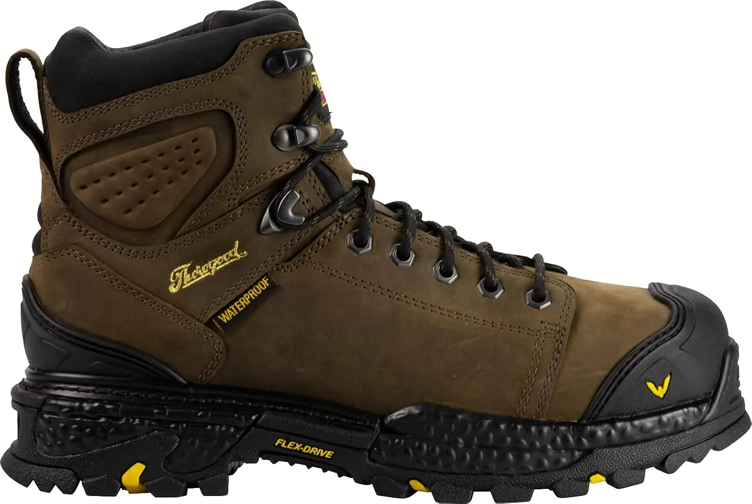Thorogood Infinity FD 6 Waterproof Composite Toe Work Boots for Men Made with Premium Full-Grain Leather and Slip-Resistant Anti-Fatigue Outsole; EH Rated