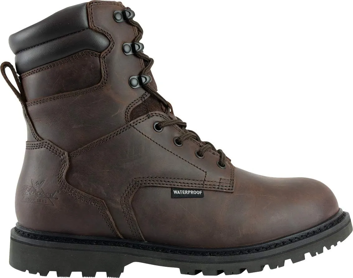 Thorogood V-Series 8 Waterproof Insulated Work Boots for Men - Premium Leather with 800g 3M Thinsulate, Comfort Insole, and Chevron Traction Outsole; ASTM Rated