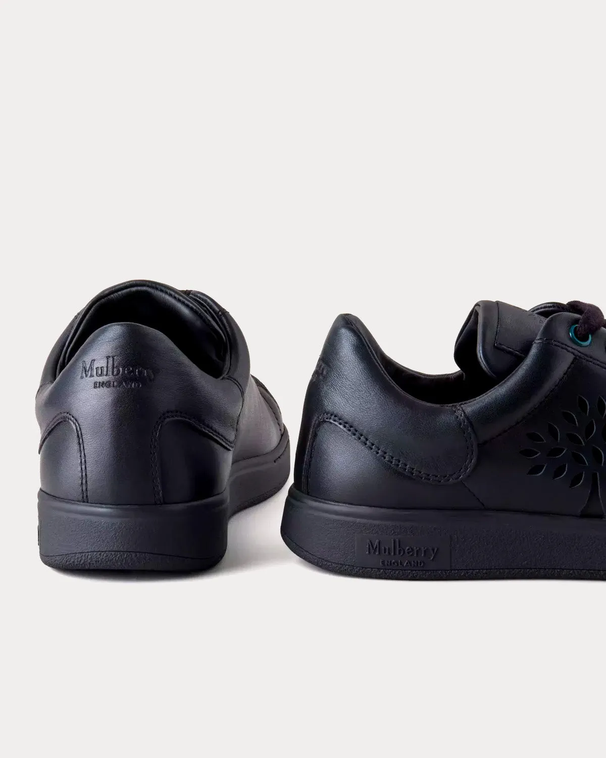 Tree Tennis Leather Black Low Top Sneakers