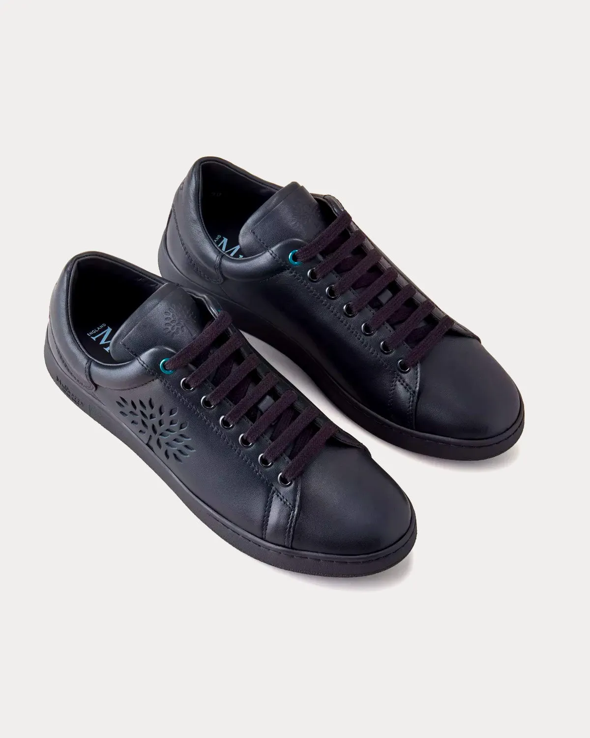 Tree Tennis Leather Black Low Top Sneakers