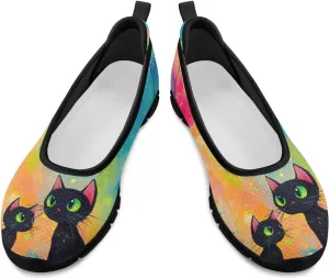 UNICEU Women's Slip On Shoes Casual Breathable Low Top Flats Lightweight Fashion Comfort Loafers for Walking Work