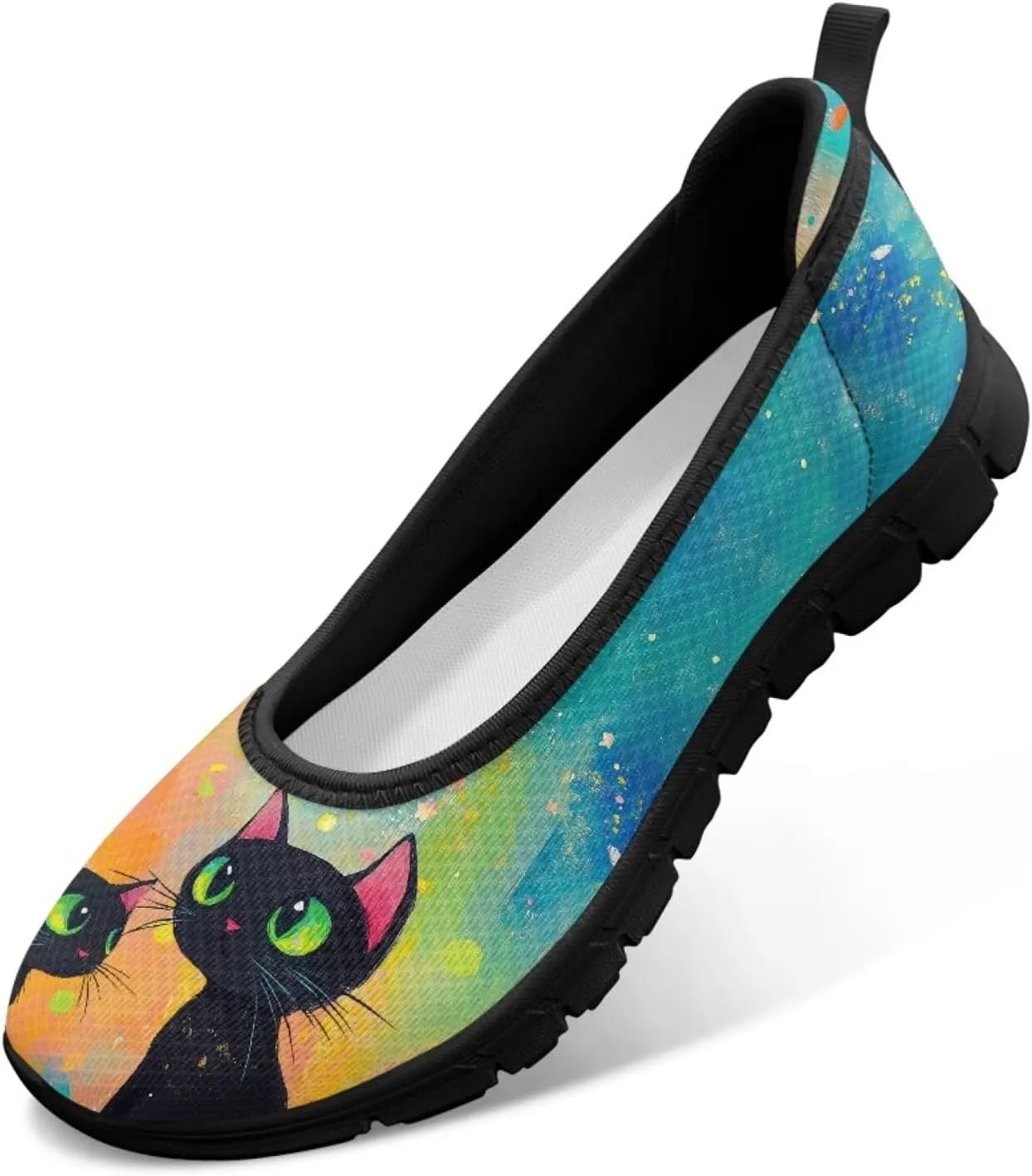 UNICEU Women's Slip On Shoes Casual Breathable Low Top Flats Lightweight Fashion Comfort Loafers for Walking Work