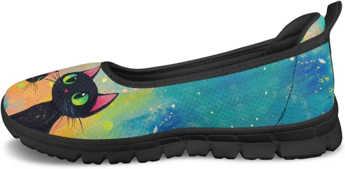 UNICEU Women's Slip On Shoes Casual Breathable Low Top Flats Lightweight Fashion Comfort Loafers for Walking Work