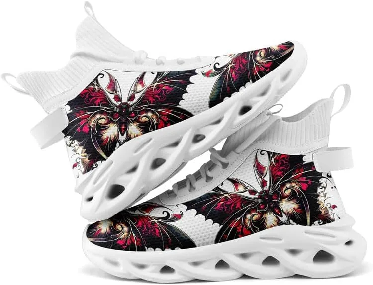 Wide Toe Mid-top Boots for Women Mesh Slip On Fashion Walking Shoes Lightweight Lace-up Workout Sneakers Anti-skid