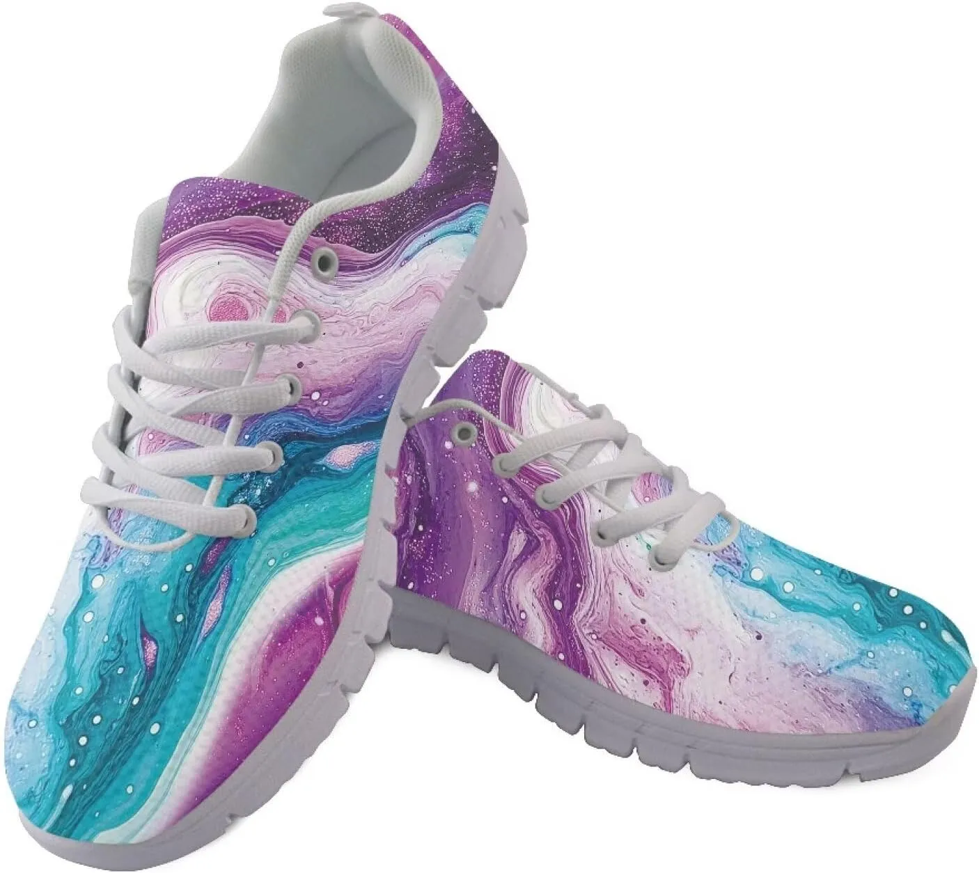 Women Trainers Road Running Shoes Lightweight Breathable Mesh Sports Tennis Sneakers Non Slip Comfort Causal Walking Shoes US 5-12
