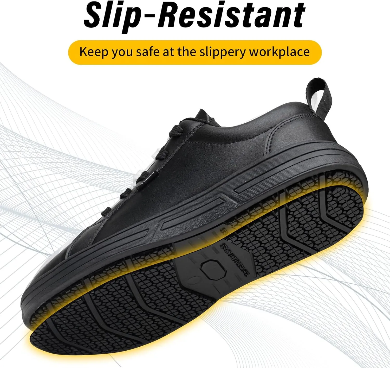 Womens Food Service Slip Resistant Work Shoes for Restaurant Crew Nurse Shoe