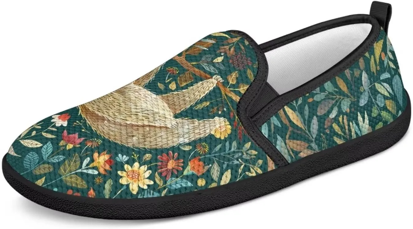Womens Mesh Slip On Shoes Casual Breathable Low Top Flats Non-Slip Fashion Comfort Walking Work Loafers