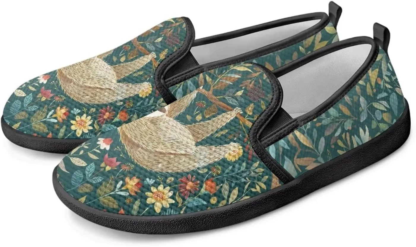 Womens Mesh Slip On Shoes Casual Breathable Low Top Flats Non-Slip Fashion Comfort Walking Work Loafers